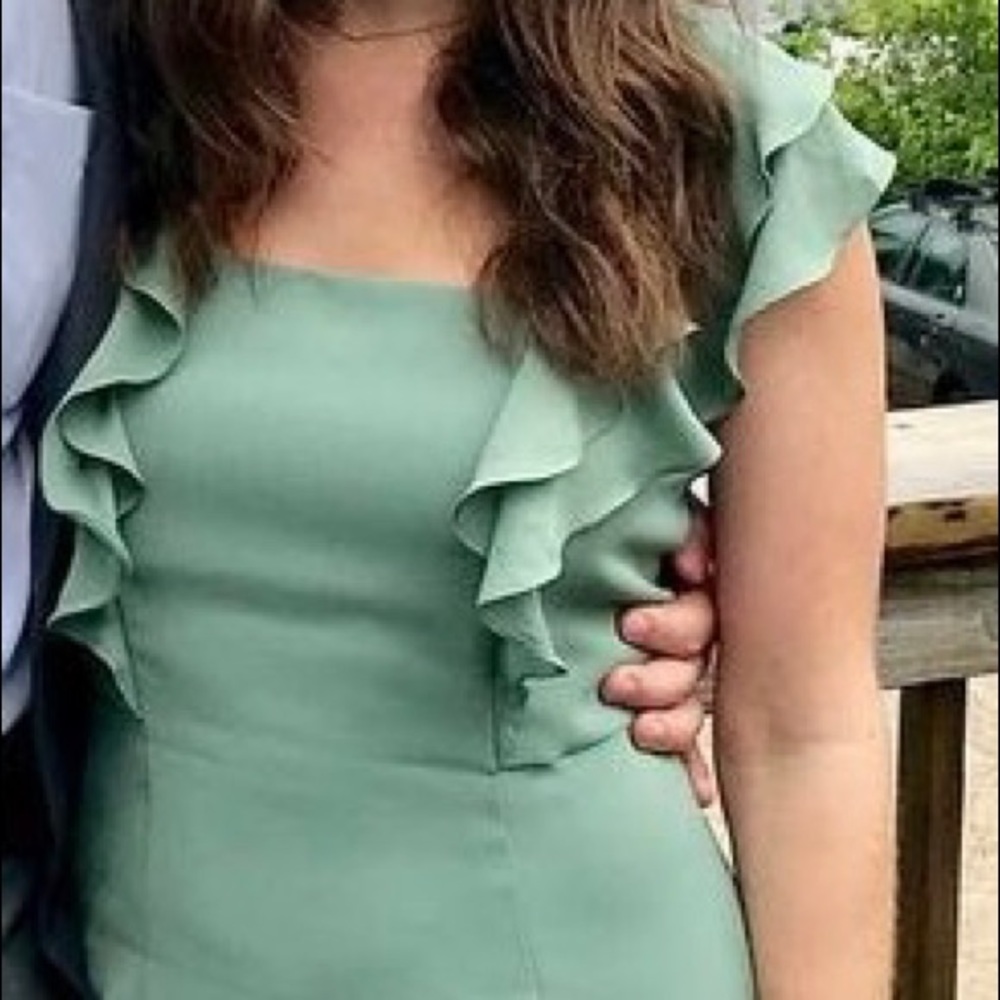 Parker olive green dress